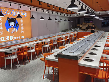 旋转小火锅的翻红